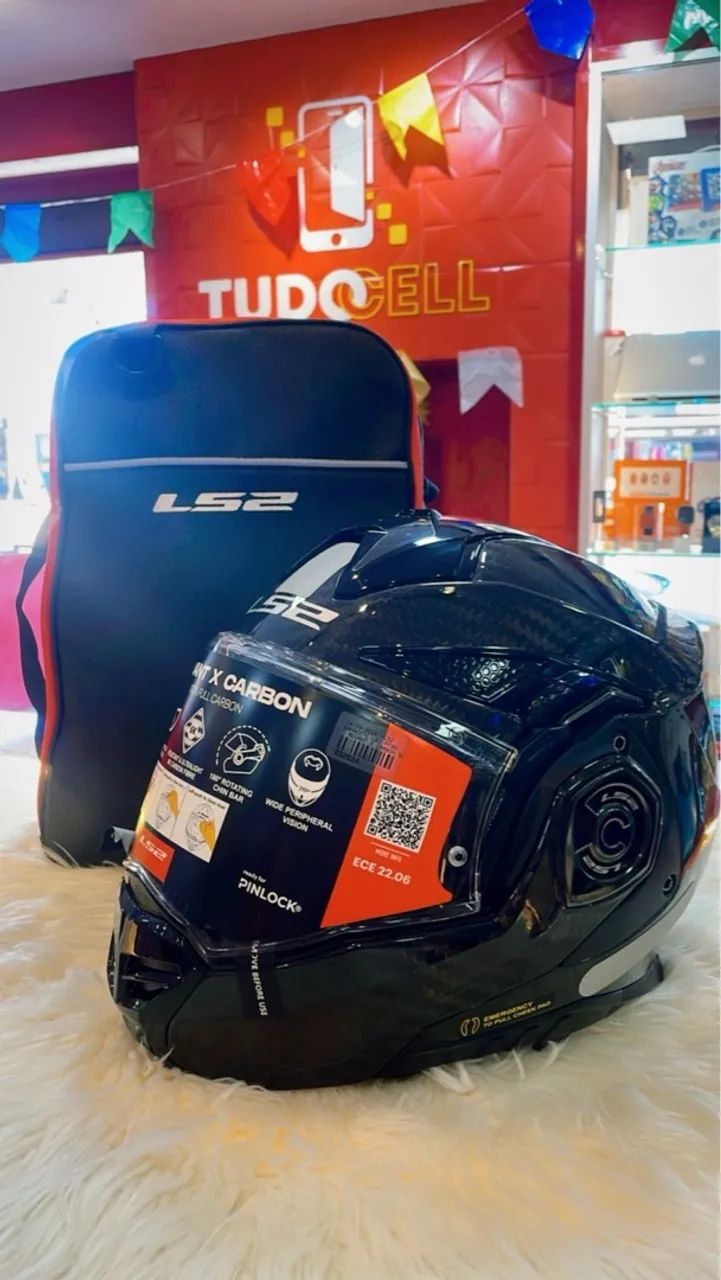 Capacete LS2 Advant X Carbon Solid Ff901 - Foto 2