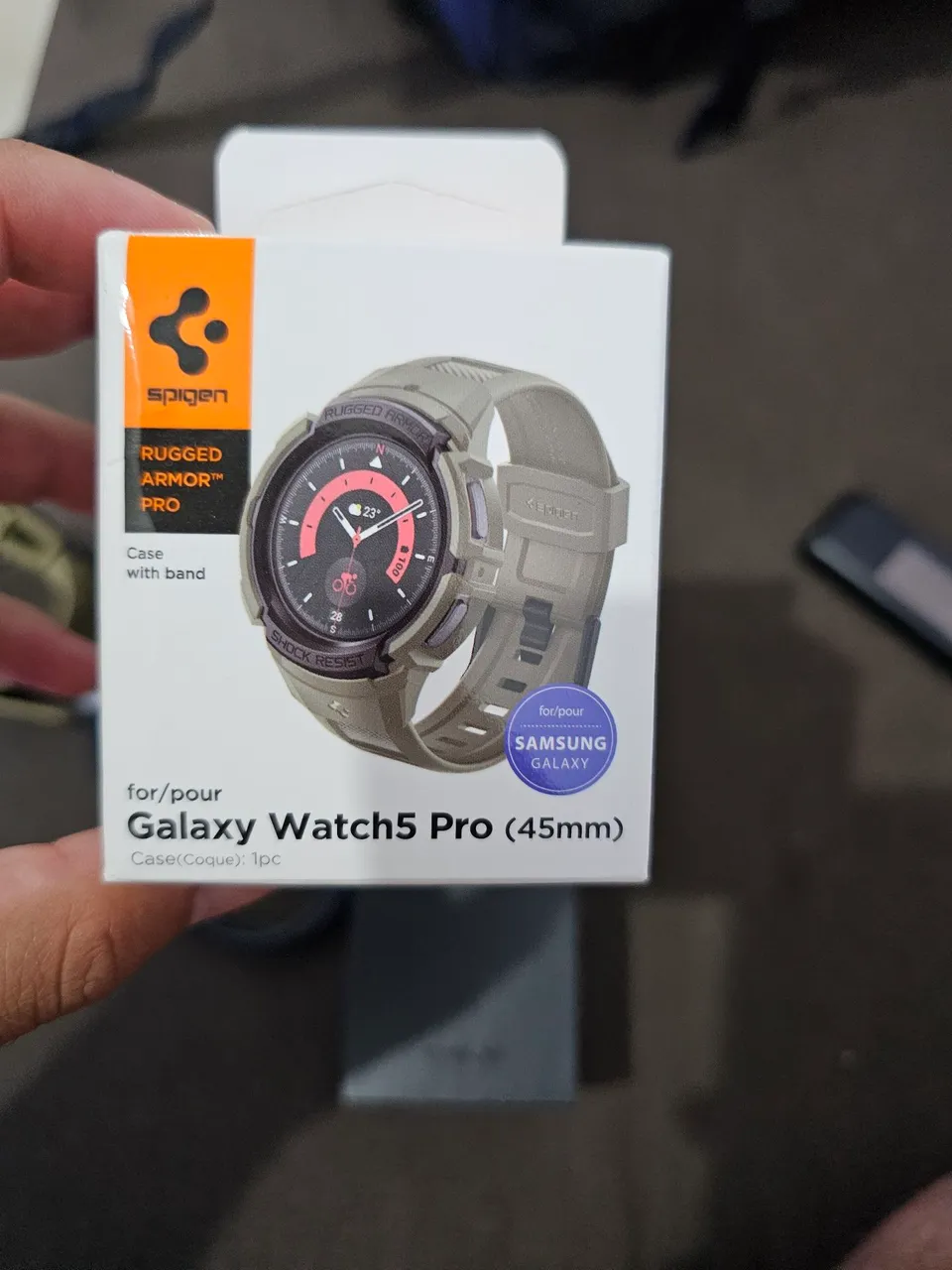 Case Spigen Rugged Armor Pro para Galaxy Watch5 Pro (45mm)