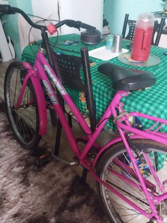 Bicicleta Caloi Rosa - Foto 3