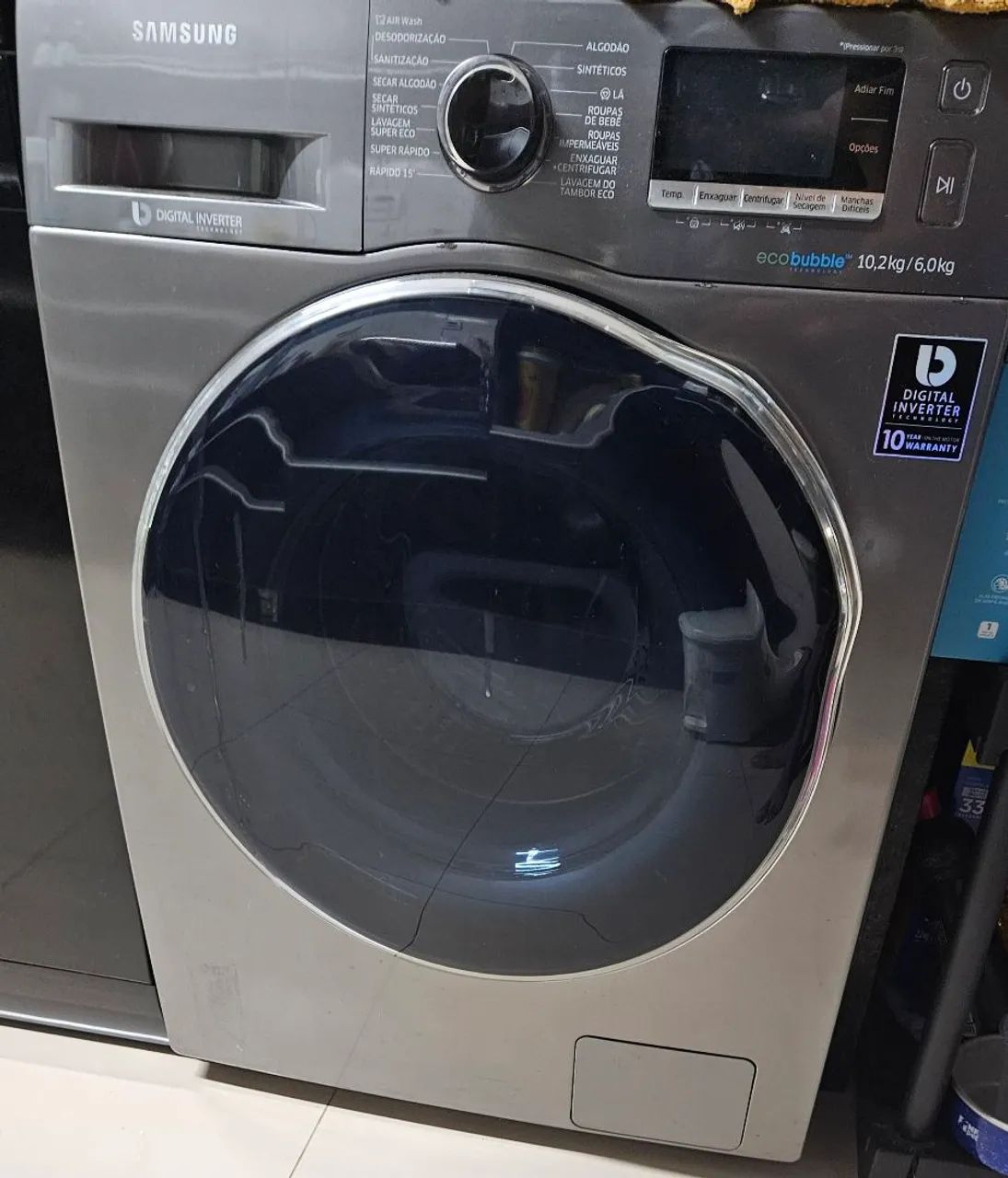 Máquina Lava e Seca roupas Samsung WD10 (DirectDrive)