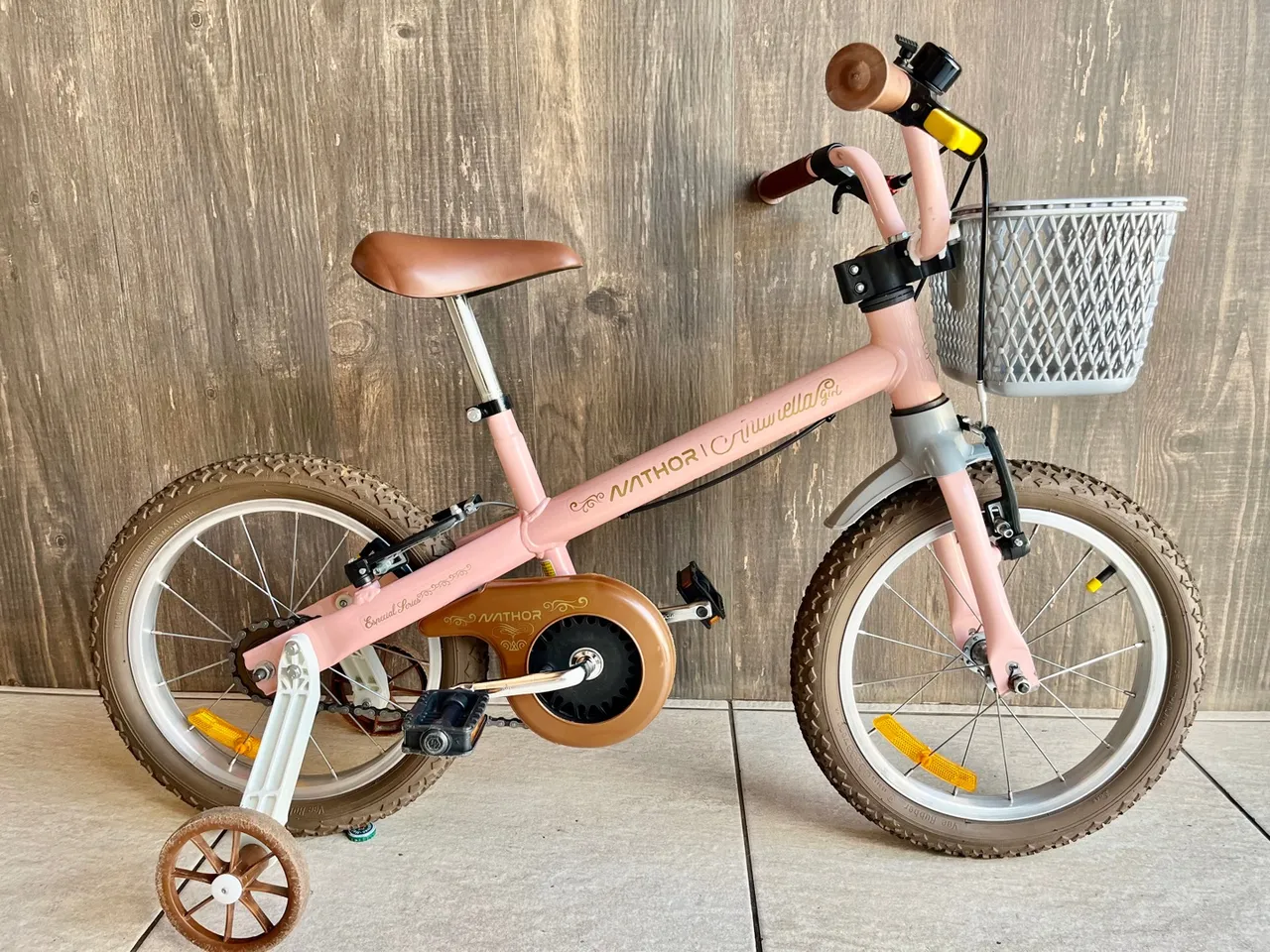 Bicicleta Infantil Aro 16 Nathor Antonella C/Cestinha