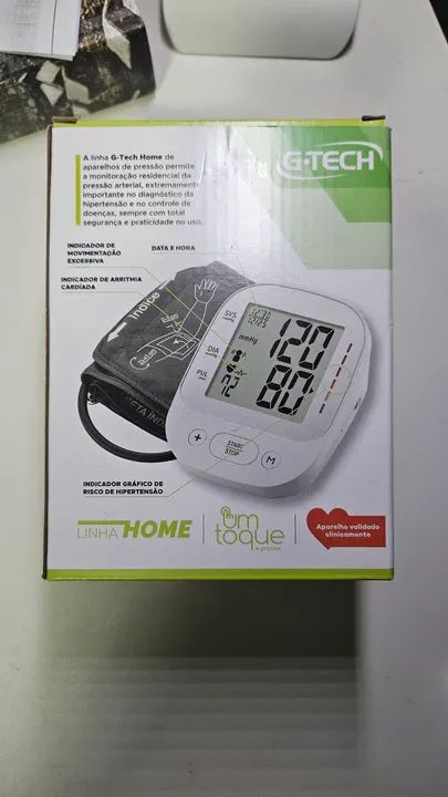 Aparelho de pressão G-Tech Home - Um toque para sua saúde