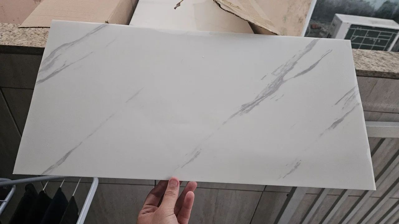 Papel de parede Porcelanato marmorizado para decoração - Foto 2