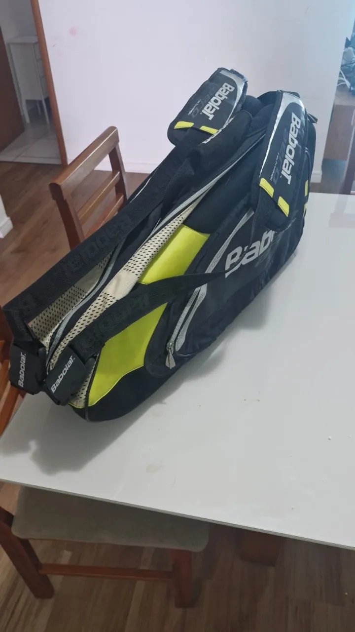 Bolsa Babolat + 3 Raquetes Tênis + 10 bolinhas