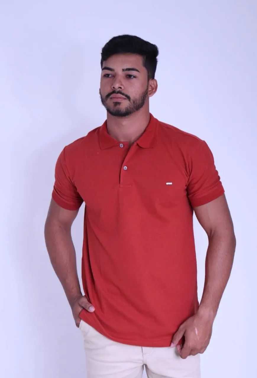 Camisa polo na malha piquet com elástano do P ao G3