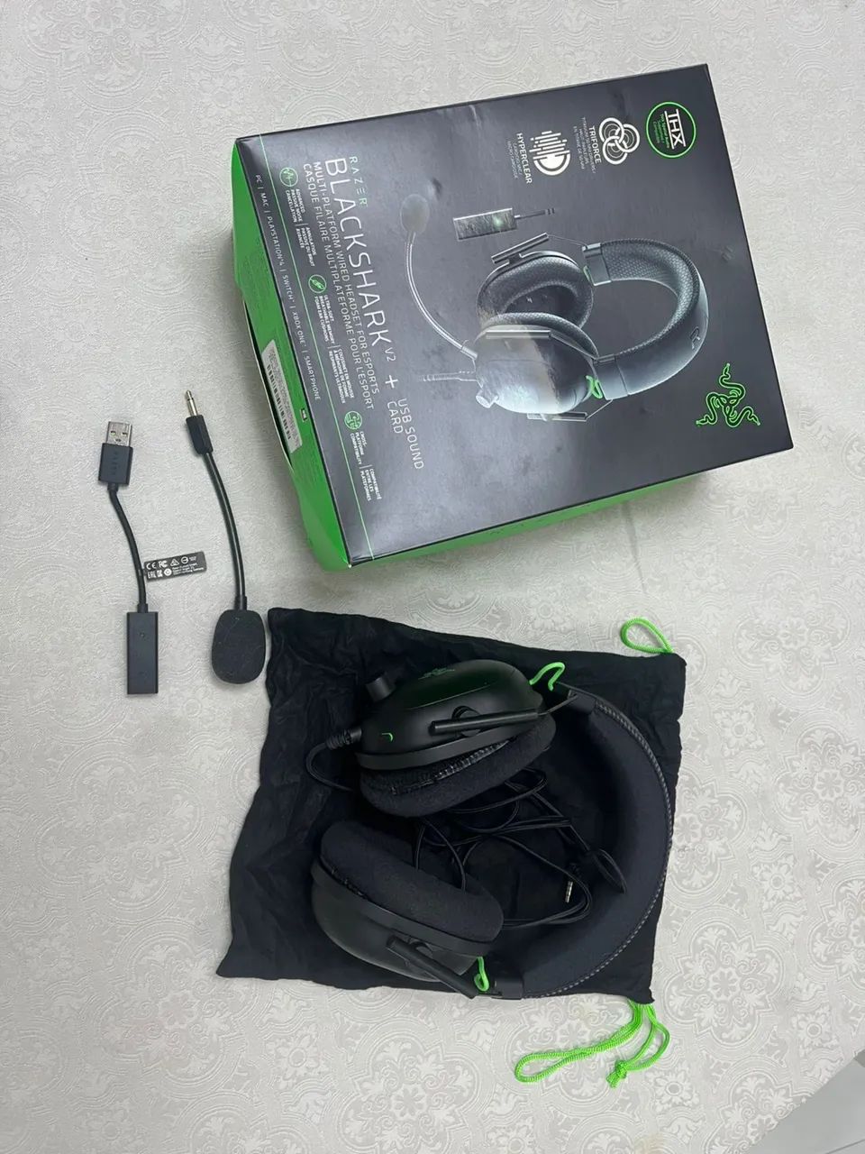 Razer blackshark v2 com USB soundcard