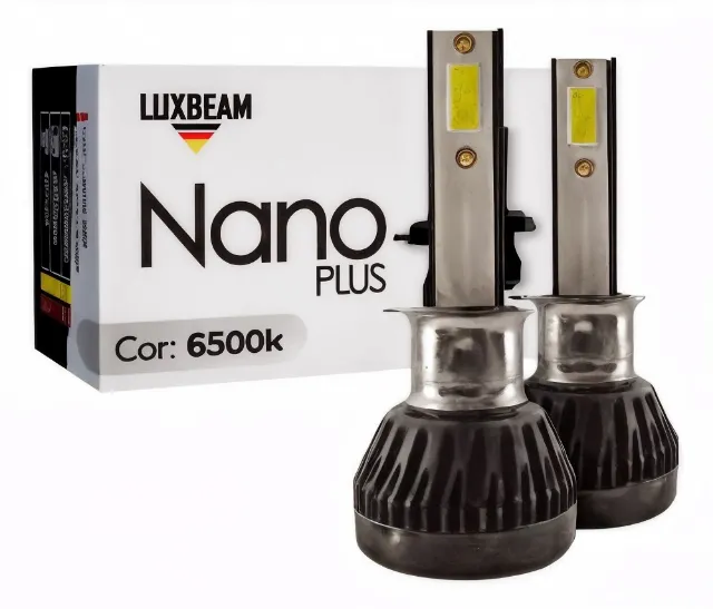 Par Led Nano 6500k - H1/H7/H4/H11/HB4 + Instalação: (Escolher Modelo)