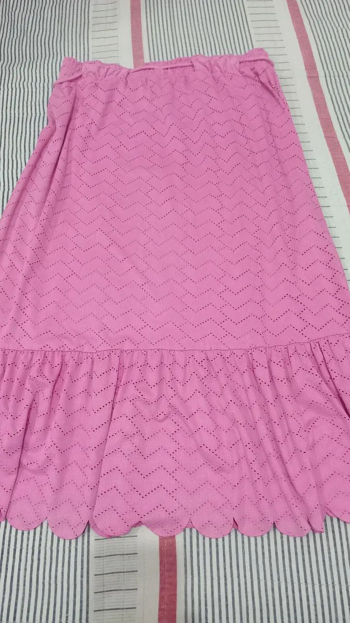 Saia pink de renda - Tamanho G - Foto 2