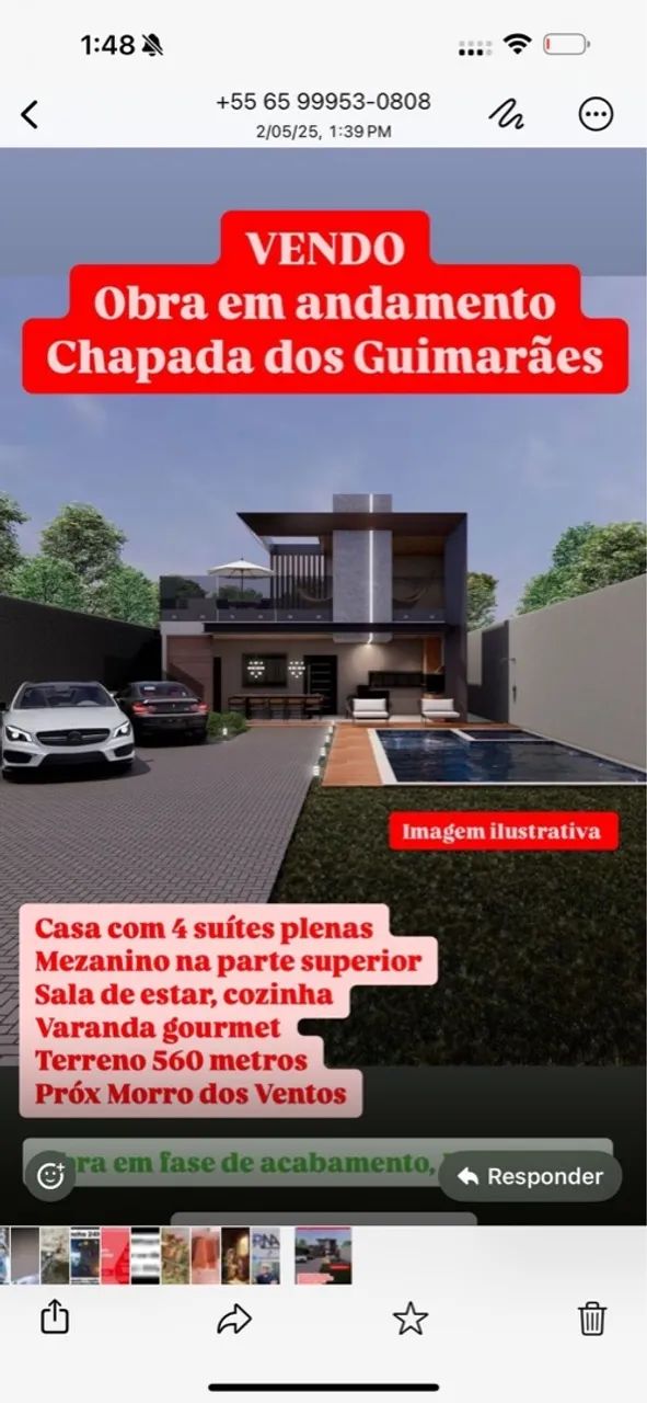 Obra em andamento em Chapada dos Guimarães 