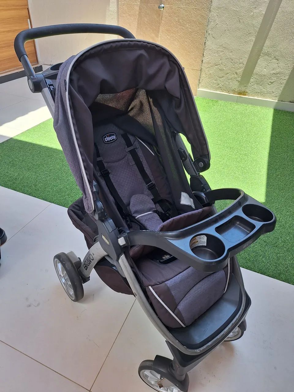 Carrinho de Bebê<br><br>Carrinho De Bebê Chicco Bravo Com Bebê Conforto Isofix - Foto 5