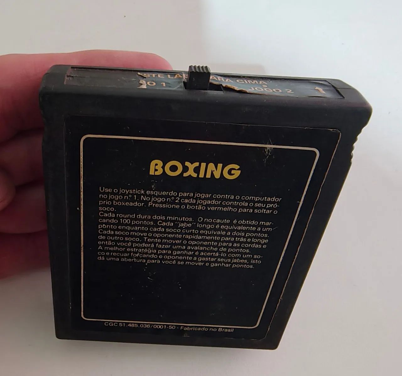 Cartucho 2x1 Boxing e Berzerk Atari 2600