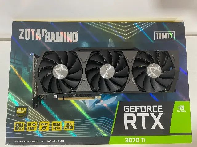 RTX 3070 TI Zotac Trinity 3 fans