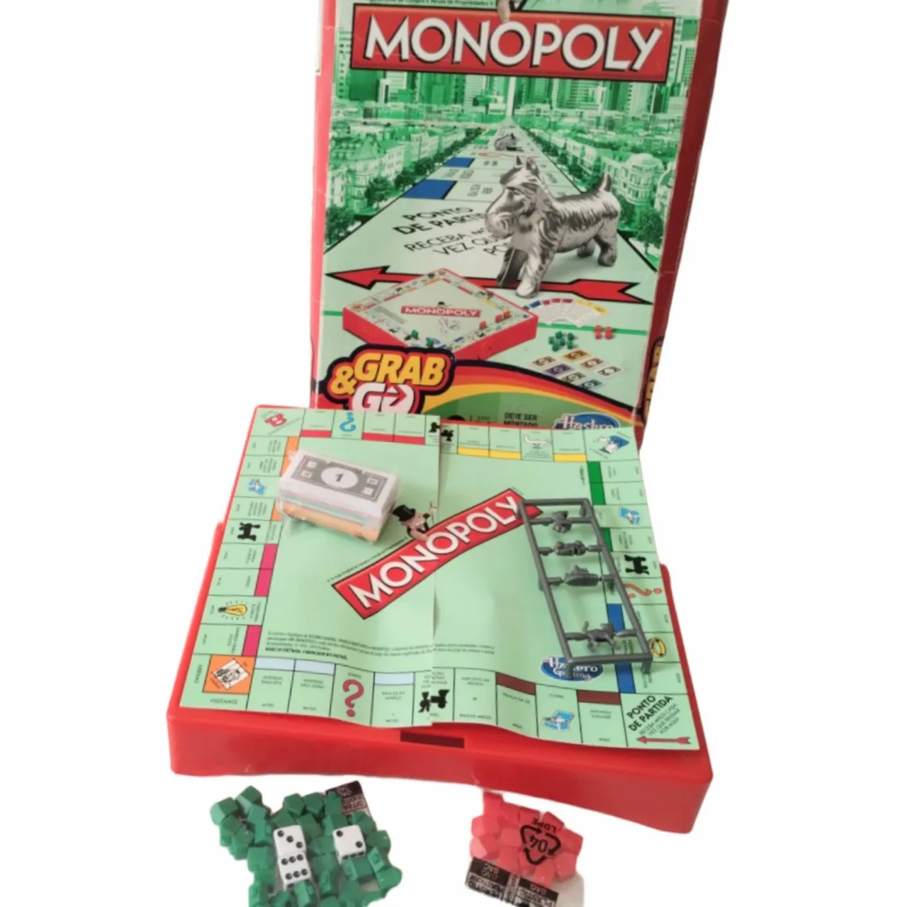 Jogo Monopoly Compacto - Oficial Hasbro Grab e Go 2014