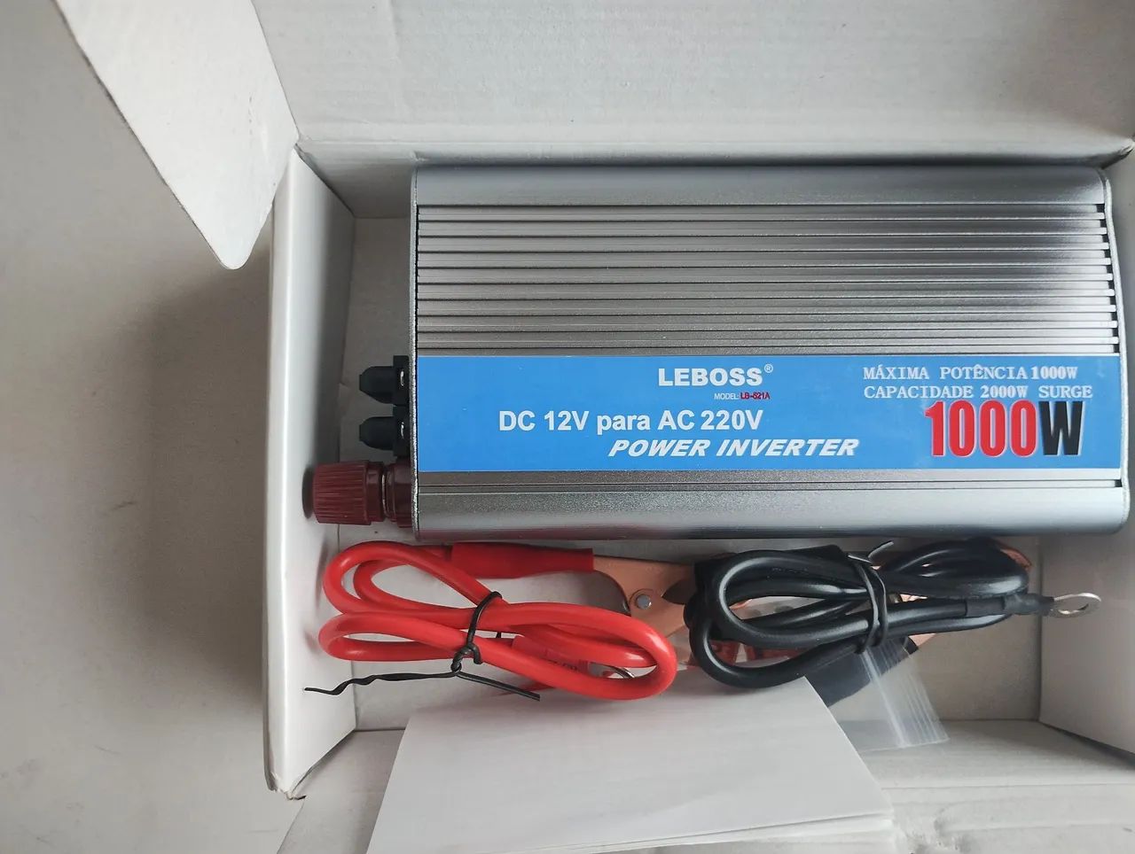 Inversor de Tensão para Carro 1000W 220V LEBOSS LB-521A - Foto 4