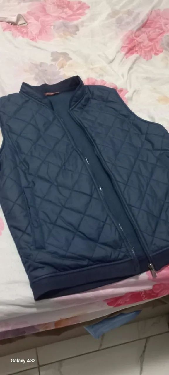 Colete Masculino Acolchoado Azul Marinho