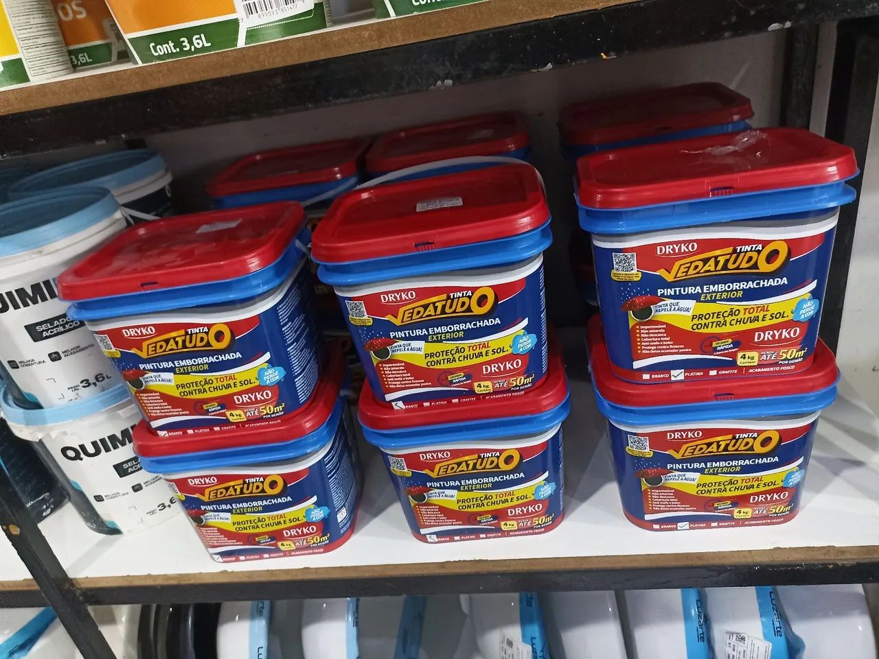 Tinta Vedatudo - Emborrachada -  Proteção Total Contra Chuva e Sol - 3,6L