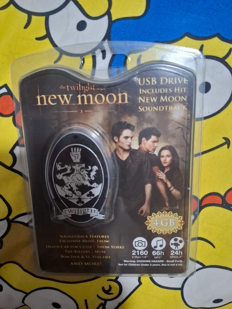 USB DRIVE COM TRILHA SONORA FILME LUA NOVA - CREPÚSCULO 