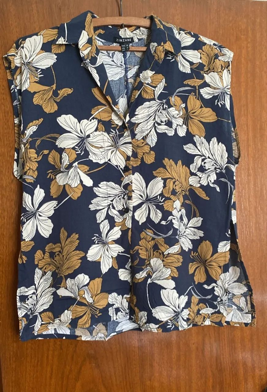 Blusa Regata Floral Zinzane