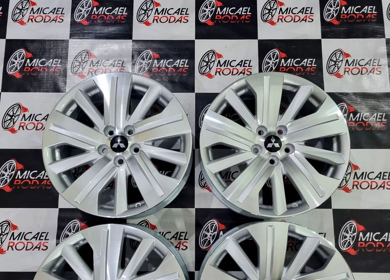 Jogo de Rodas aro 18 Mitsubishi Outlander 5x114 Originais Zeradas  - Foto 12