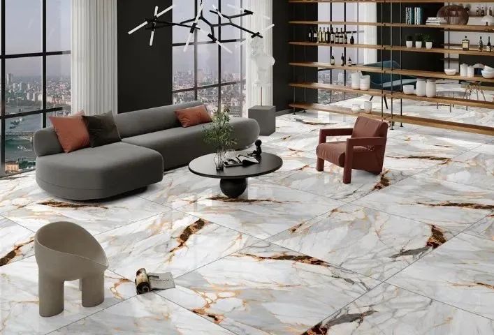 Piso 61x116cm Retificado Polido "Damasco"   R$ 54,90 o m² - Foto 2