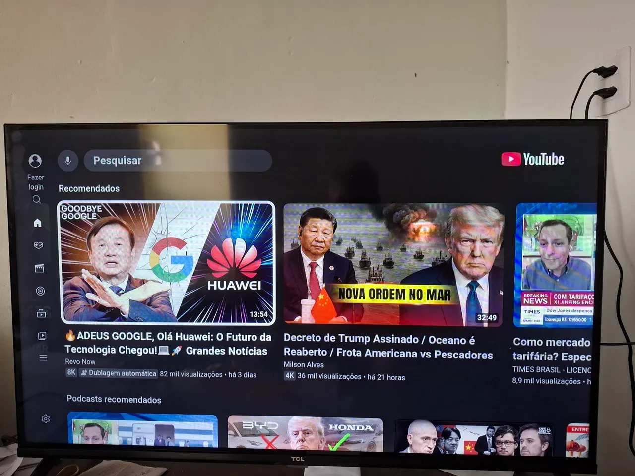 TV TCL com Tela de 32 polegadas