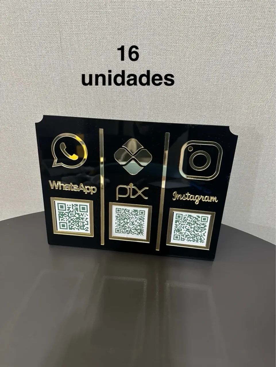 Placa acrílica Pix - Lote com 100 unidades - Foto 2