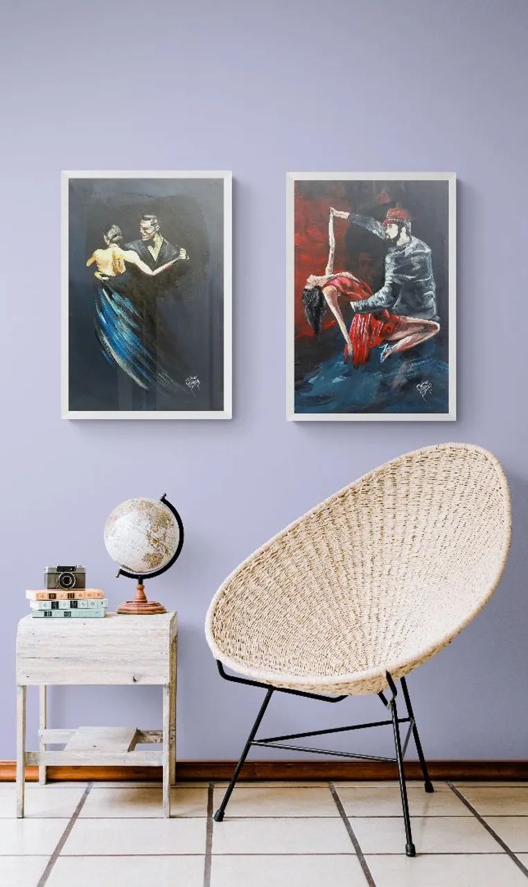 Quadro abstrato de dança - Foto 5