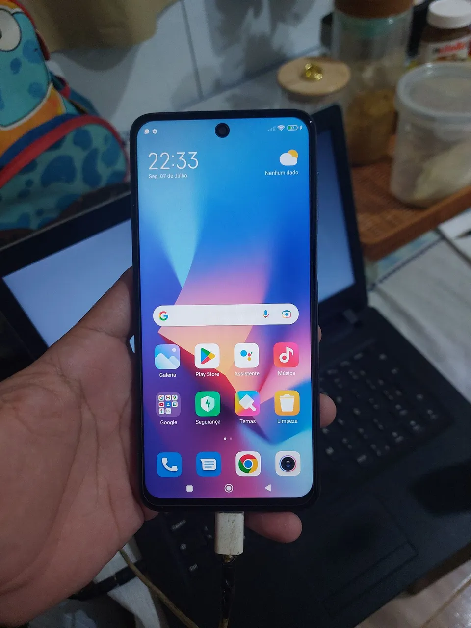 Redmi note 9s, 128gb, com película, sem trincos na frontal e na traseira