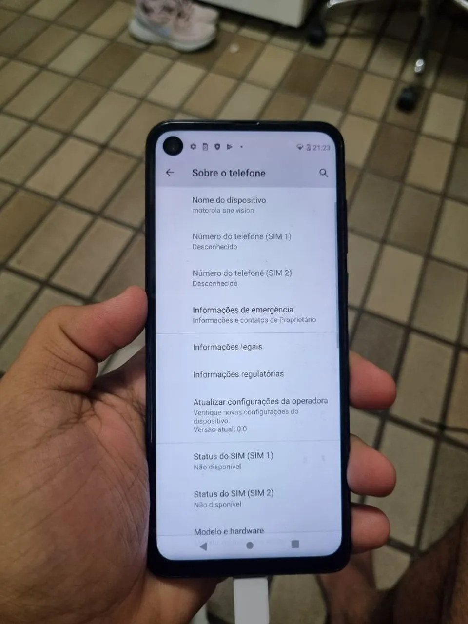 Motorola one vison. Aceito oferta