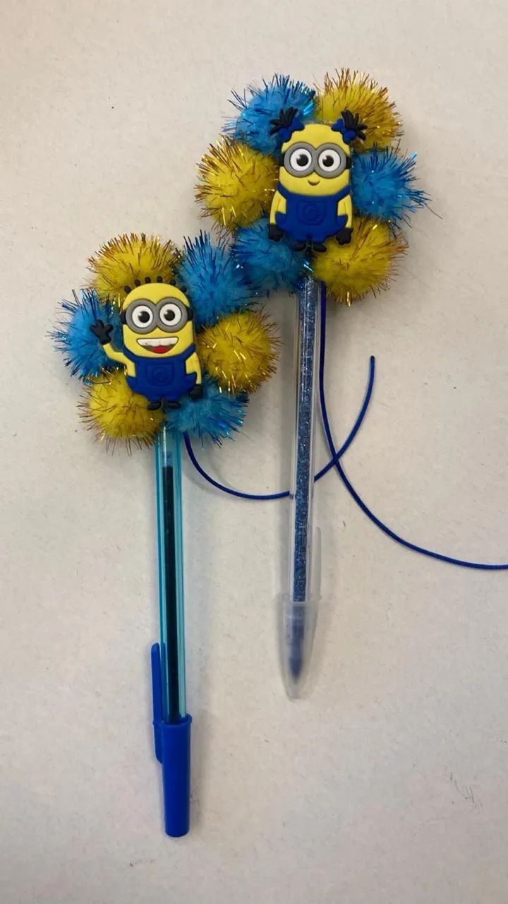 Canetas Personalizadas e Customizadas com seu nome Minions