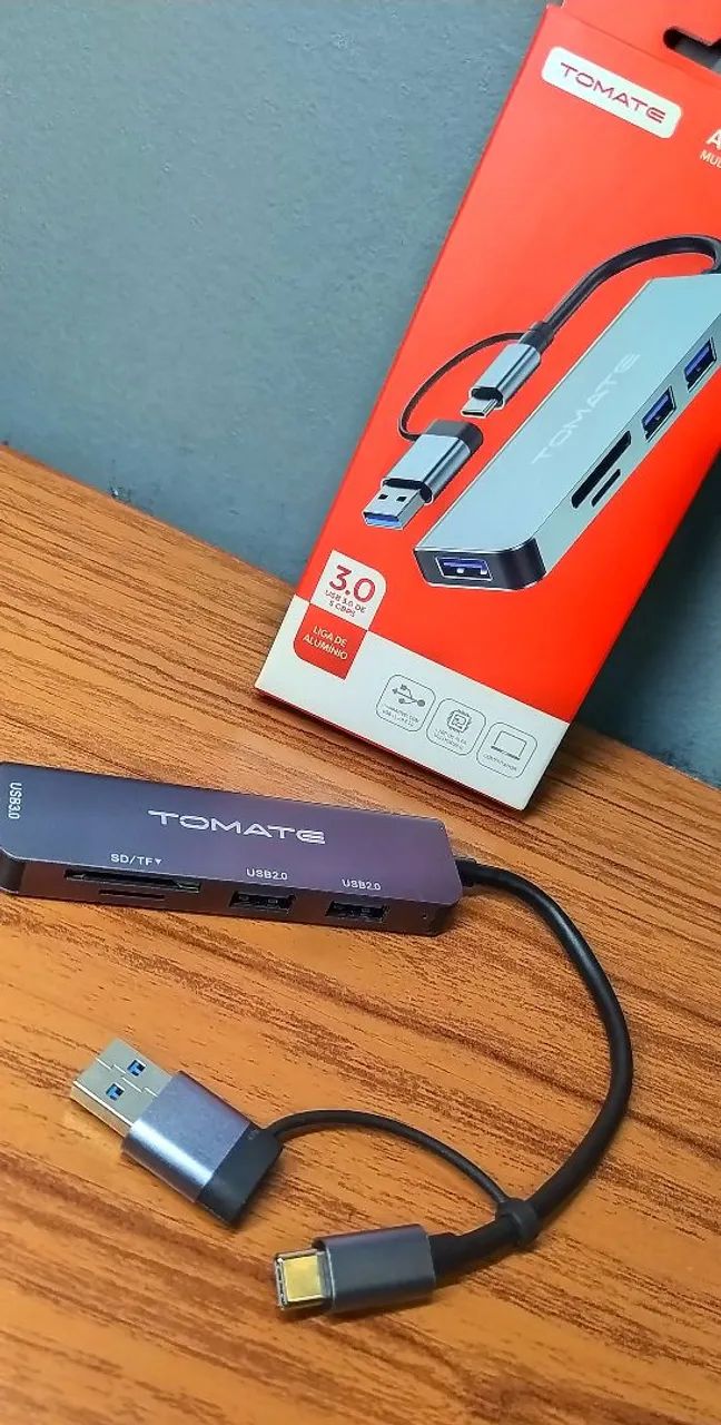Hub 3.0  tipo C USB  5 em 2