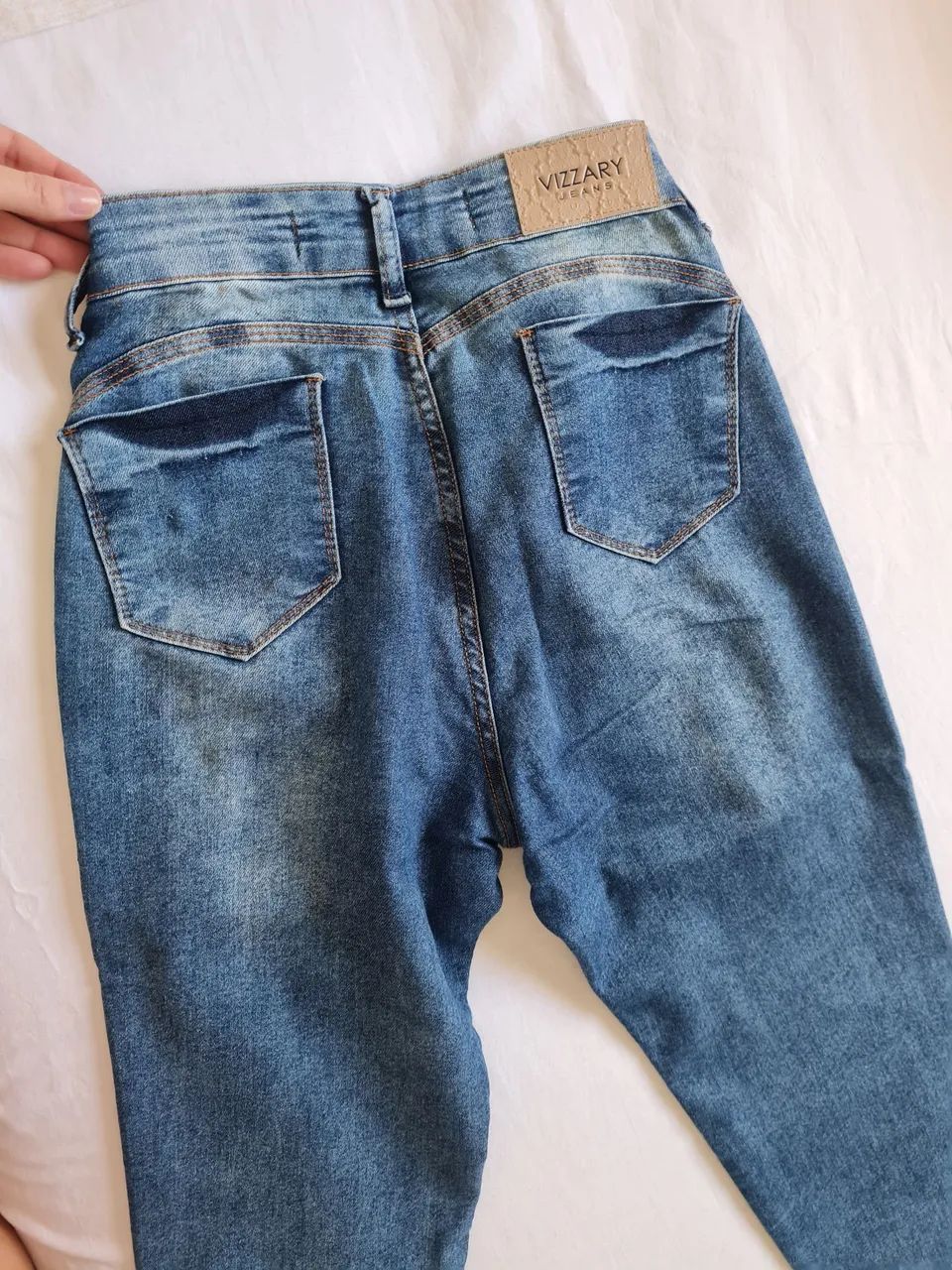 Calça Jeans Skinny Vizzary Azul - Tamanho 38 - Foto 2