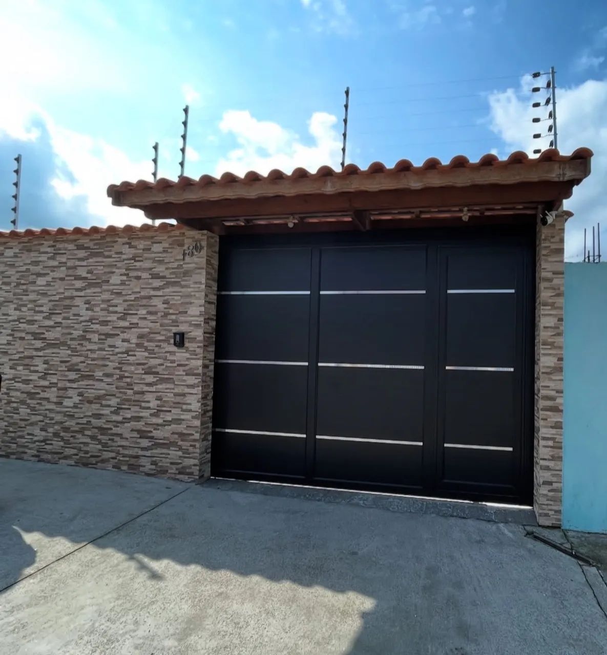 Portão alumínio preto  - Foto 3
