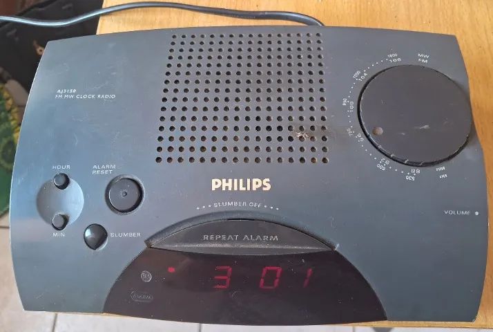 Rádio Relógio Philips