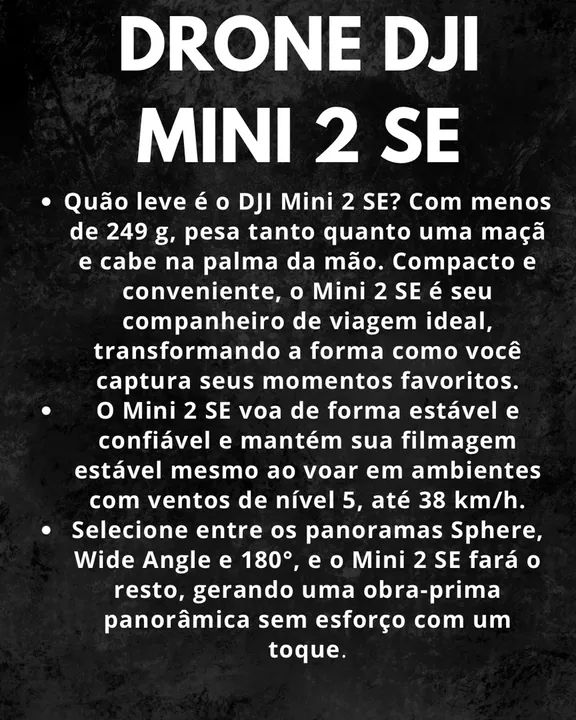 Drone DJI Mini 2 SE NOVO com garantia  - Foto 6