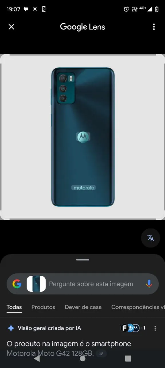 Moto g42 em ótimo estado de funcionamento