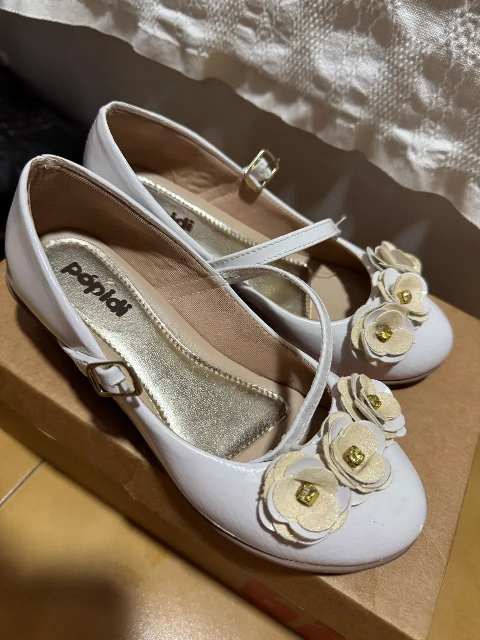 Sapato infantil branco - Foto 4