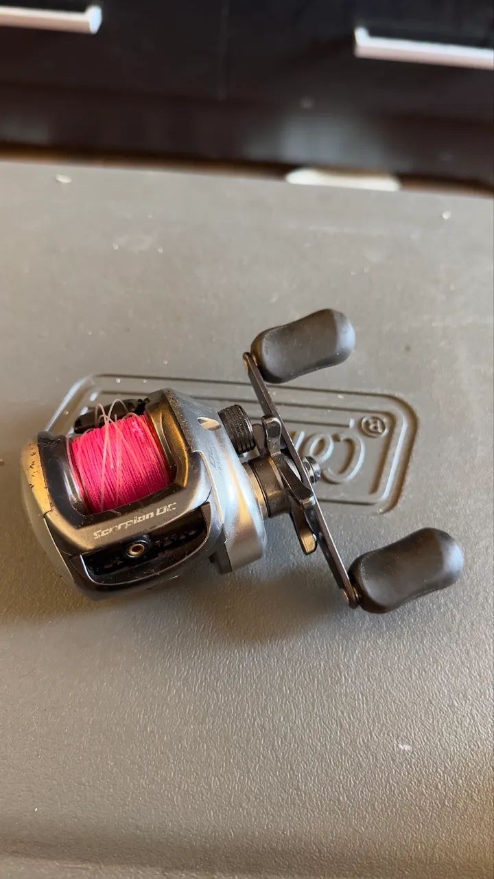 CARRETILHA SHIMANO SCORPION DC7 esquerda - Foto 3
