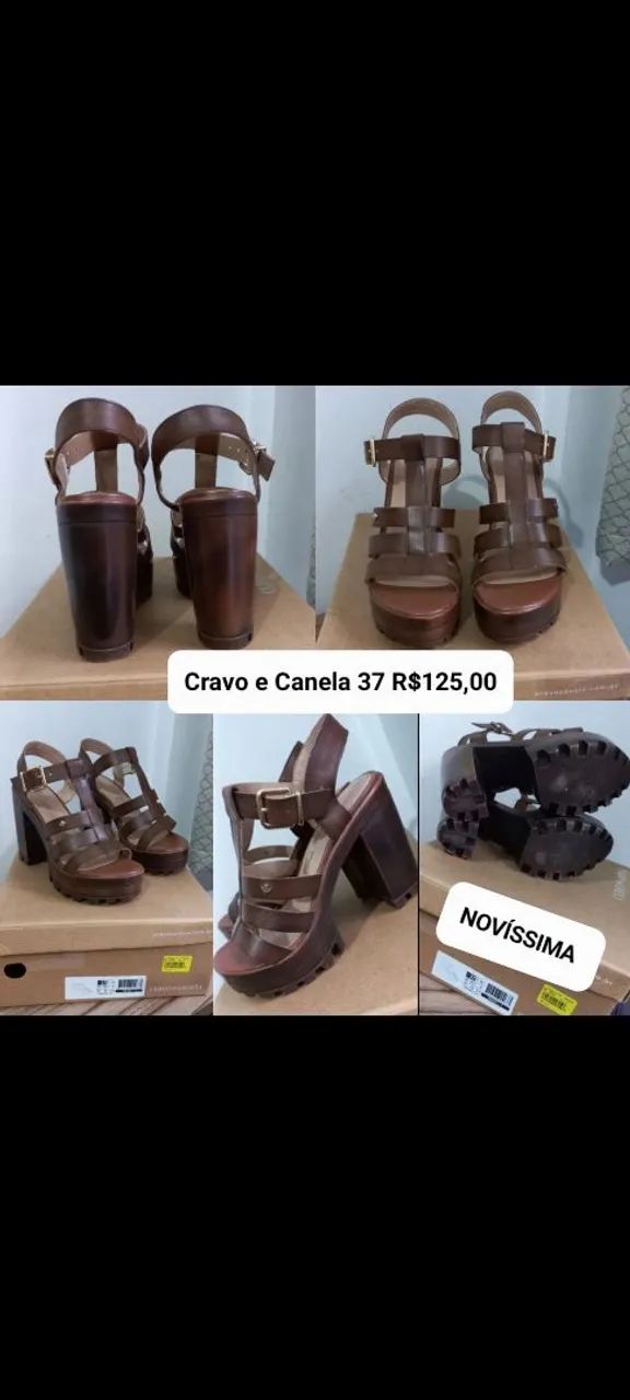Sandália Feminina Tratorada Marrom - Foto 2