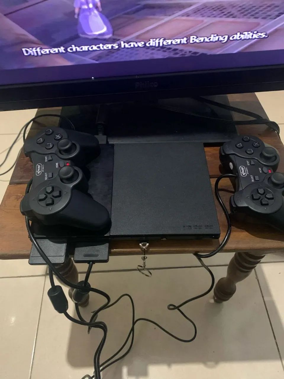 Playstation 2 com 2 controle completo (vendo ou troco)