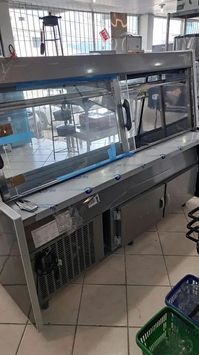 A. Balcão de açougue 2mts com depósito Gelopar  - Foto 3