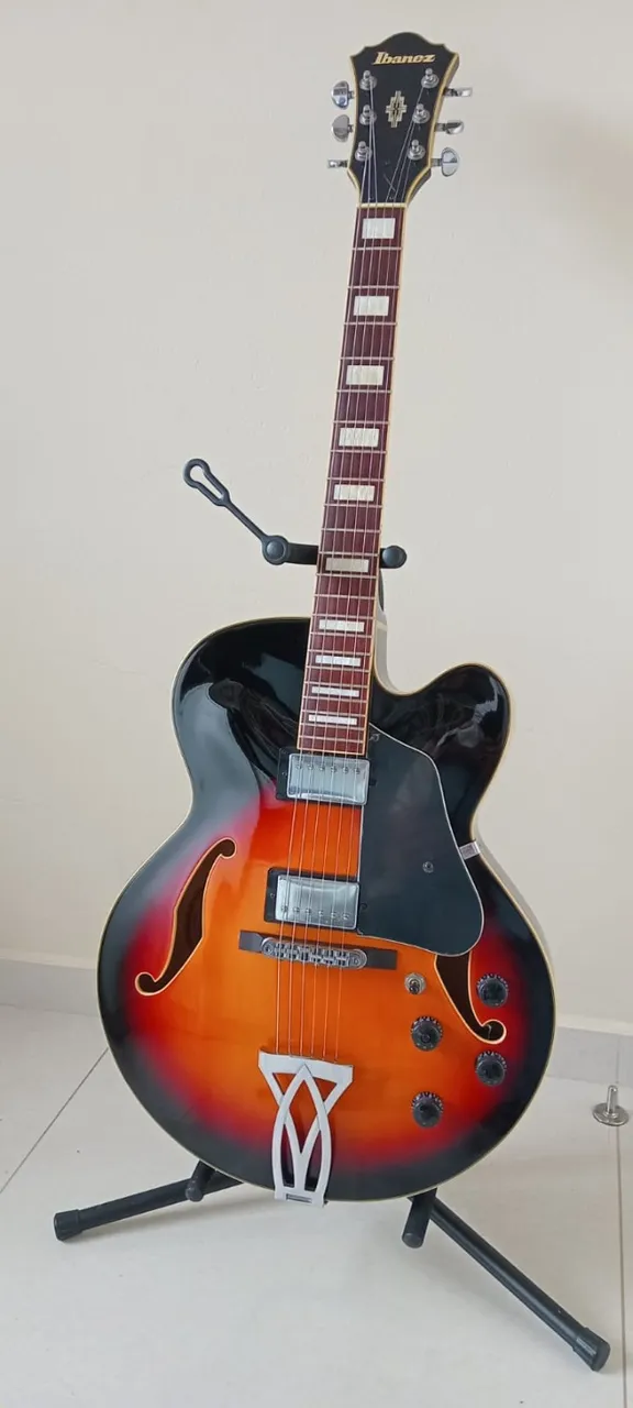 ギター Ibanez AF75-OLM 5B-02 Guitarra Elétrica Ibanez Af 75 Bs