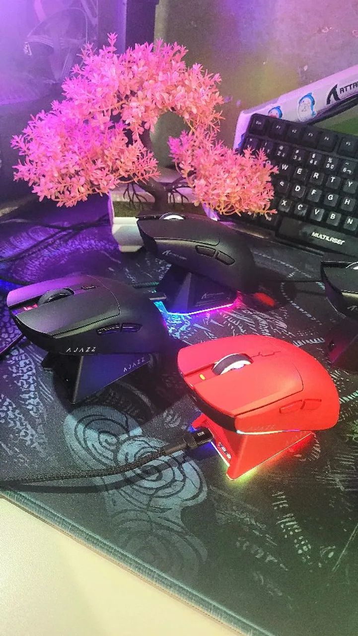 Vendo mouses sem fios novos (attack shark x11 e ajaaz)!! - Foto 4