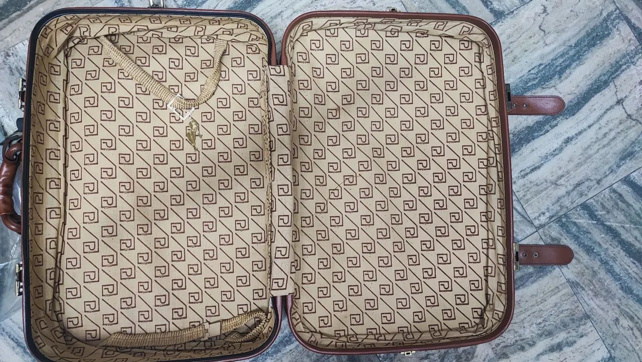 Conjunto de malas de viagem em couro - Foto 2