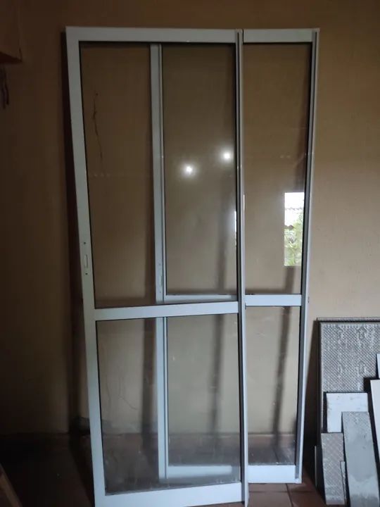 Porta de vidro de correr para apartamento ou uso interno