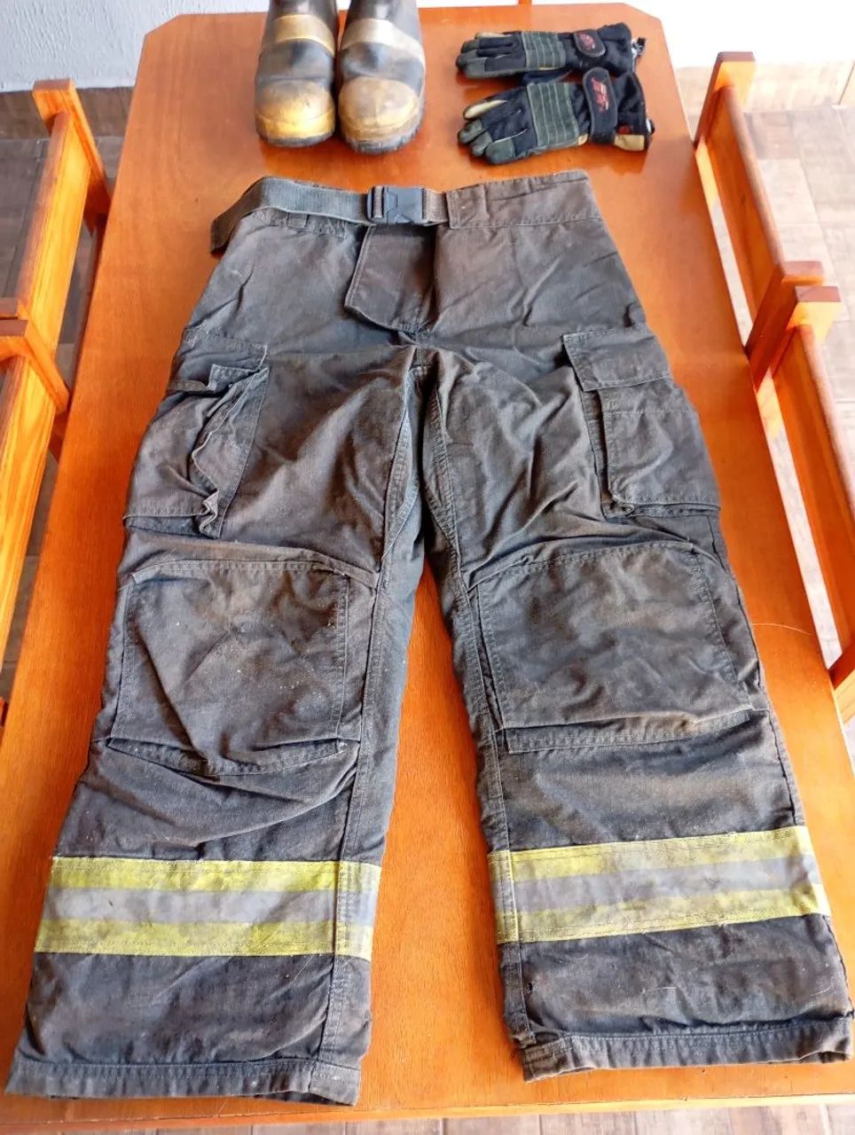 Kit bombeiro (calça+luva+bota)