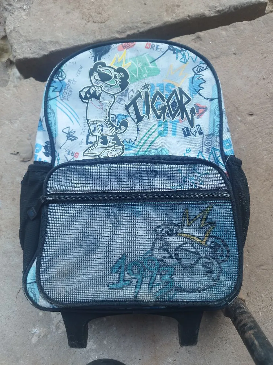 Mochila Tigor T. Tigre com Rodinhas e lancheira