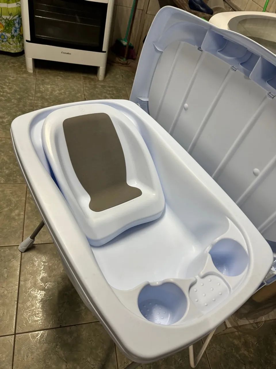 Banheira Galzerano com trocador e suporte  - Foto 3