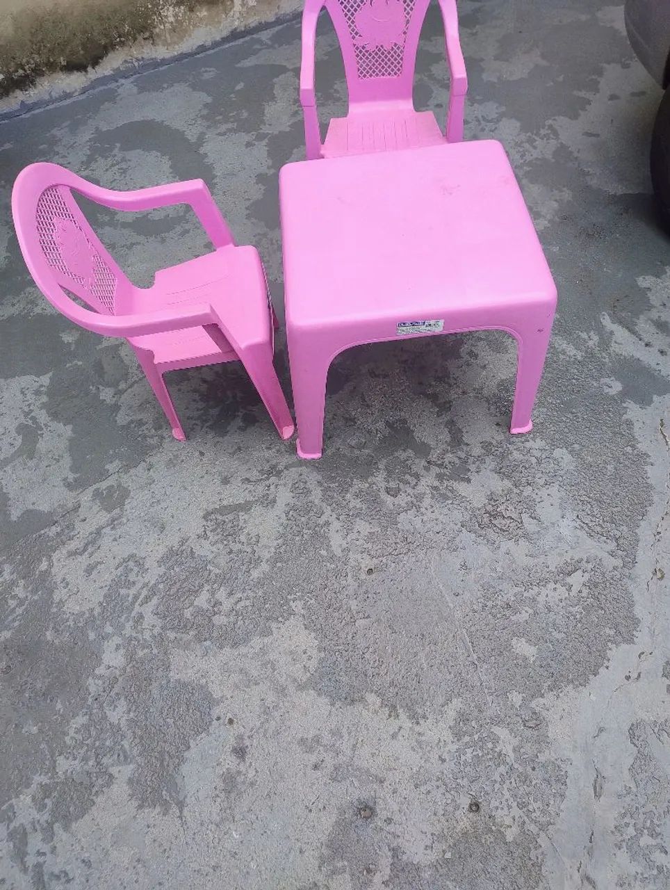 Mesinha Infantil Rosa 46x38cm+2 Cadeira Poltroninha Kids  - Foto 3