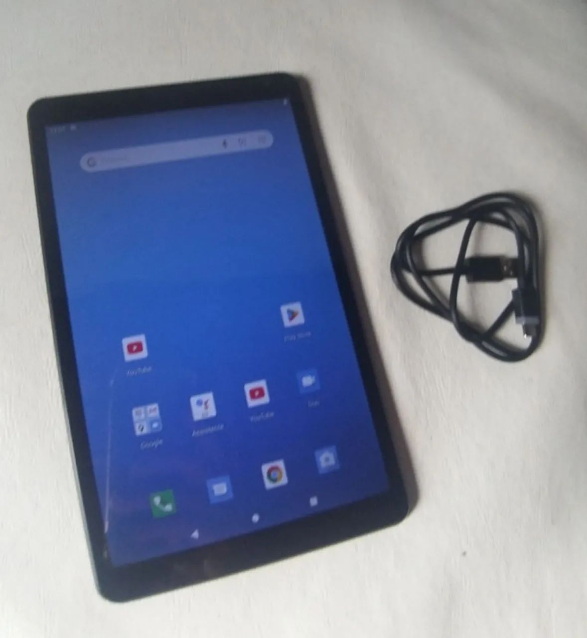 Tablet 10 polegadas grandão + cabo leia 